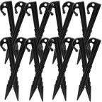 50pcs Plastic Tent Stakes 14.5cm Heavy Duty Ground Pegs for Camping Hiking Outdoor