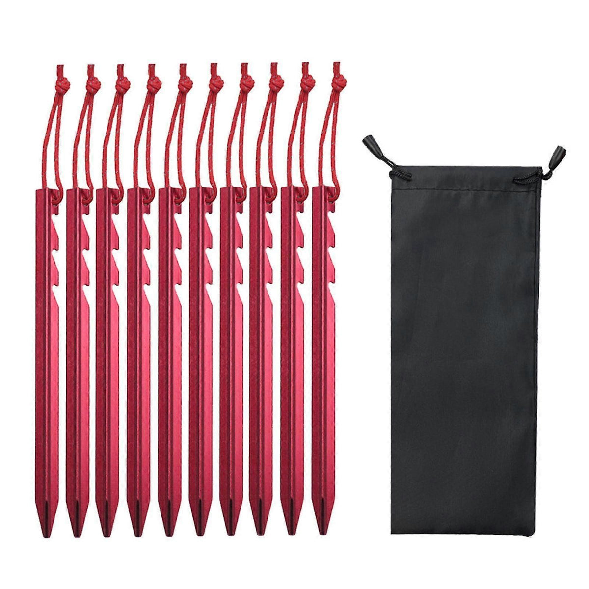 10Pcs Tent Stakes Camping Tent Nails Anchors Stable Tent Spikes Tent Pegs Ground