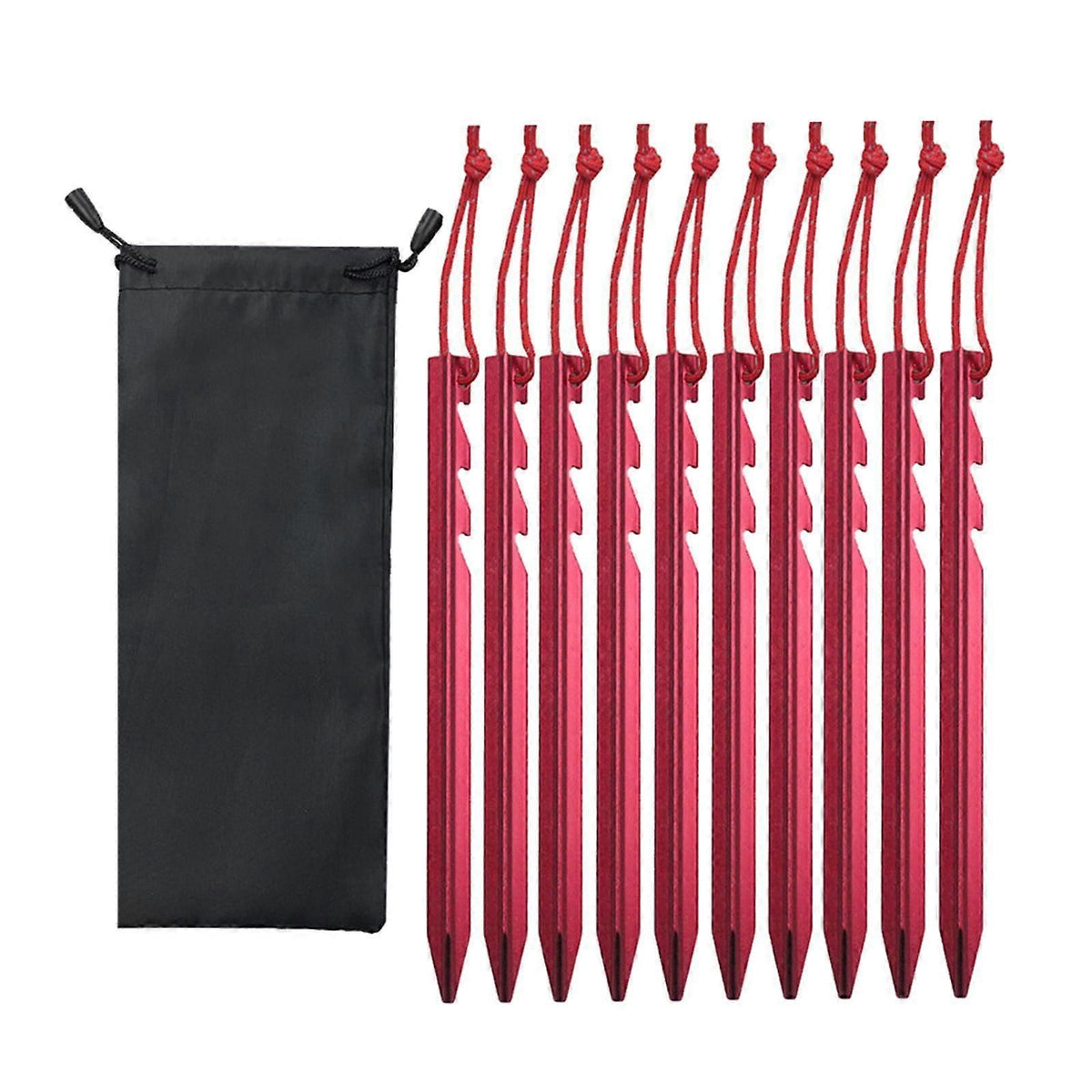 10Pcs Tent Stakes Camping Tent Nails Anchors Stable Tent Spikes Tent Pegs Ground