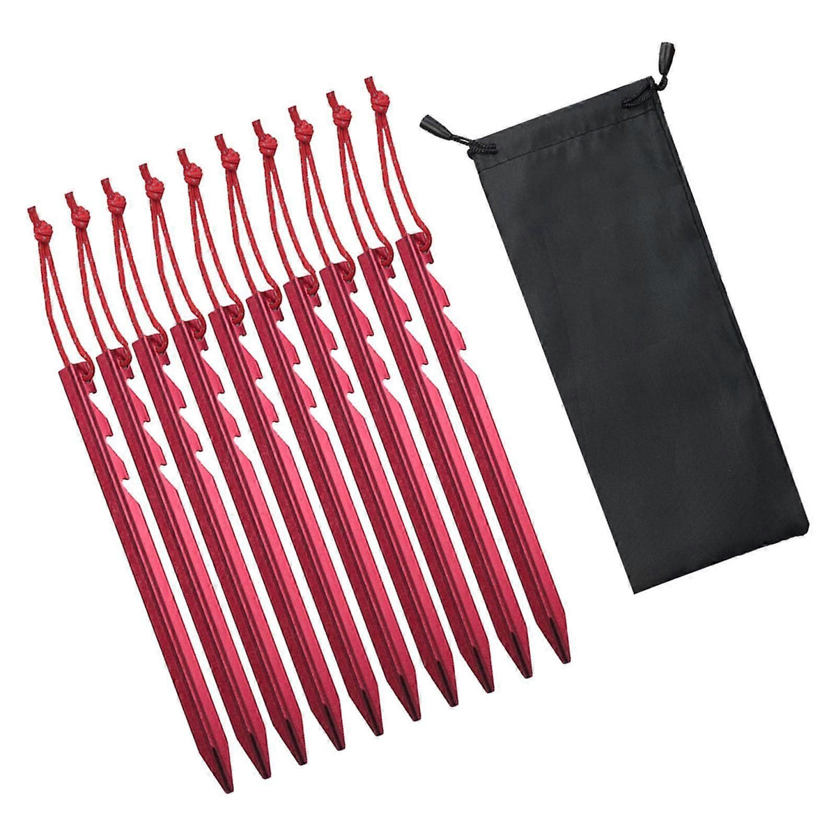 10Pcs Tent Stakes Camping Tent Nails Anchors Stable Tent Spikes Tent Pegs Ground