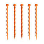 10Pcs Plastic Tent Pegs, Plastic Tent Nails for Fixing Camping Tent - Blue