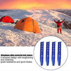 2pcs Aluminum Sand Snow Tent Stakes 31cm U-Shaped Ground Pegs for Camping