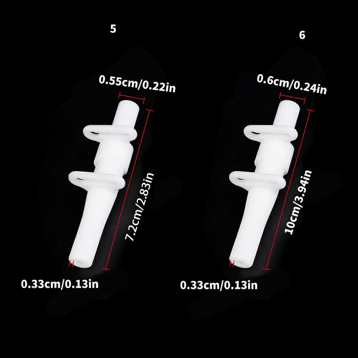 10pcs Tent Pole Connectors Plastic Tent Rod Joints 5.5mm for Camping