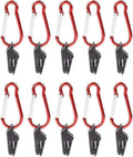 10pcs Tarp Clip With Carabiner Tent Clip Clip For Camping Tent Awning Plastic Tent Tarp Clips Tent Snaps
