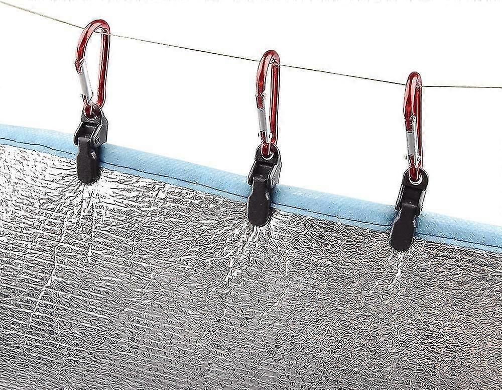 10pcs Tarp Clip With Carabiner Tent Clip Clip For Camping Tent Awning Plastic Tent Tarp Clips Tent Snaps