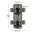 Tent Rod Holder with 30cm Tent Peg Steel Canopy Pole Fixing Stand Camping - Black