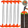 10 Tent Pegs, Screw-in Tent Pegs, Aluminum Camping Pegs Tent Accessories Tent Peg for Outdoor Camping Picnic Hiking Fishing