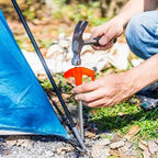 10 Tent Pegs, Screw-in Tent Pegs, Aluminum Camping Pegs Tent Accessories Tent Peg for Outdoor Camping Picnic Hiking Fishing