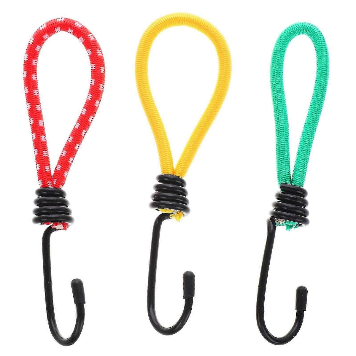 Camping Tent Accessories Tent Rope Fastener Portable Multi Use Tent Bungee Cords 3Pcs Set