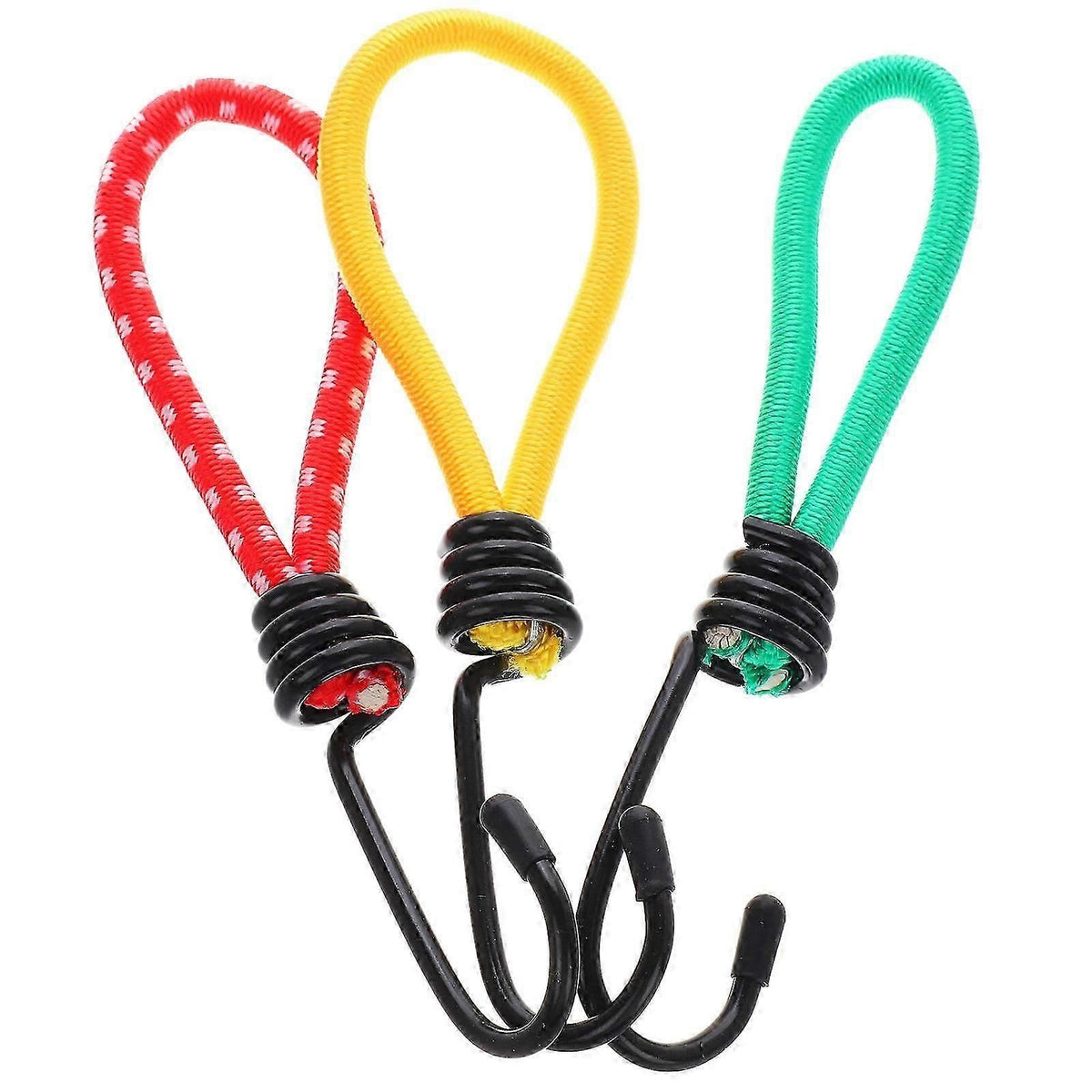 Camping Tent Accessories Tent Rope Fastener Portable Multi Use Tent Bungee Cords 3Pcs Set