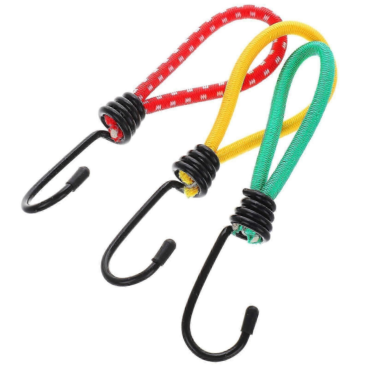 Camping Tent Accessories Tent Rope Fastener Portable Multi Use Tent Bungee Cords 3Pcs Set
