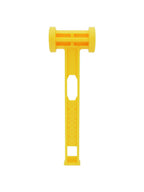 Portable PE Tent Peg Hammer Lightweight Camping Mallet for Tent, Tarp & Canopy Outdoor Activities - Yellow