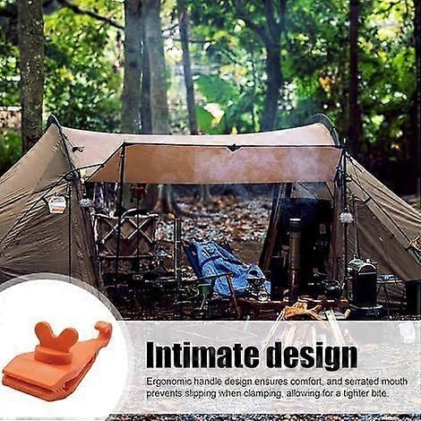 Tent Clips, Camping Tent Clips, Multi-Purpose Adjustable Tarp Clips, Portable Tent Clips for Camping Tents, Pool Awnings, Nylon Tarp Clips (10 Pack)