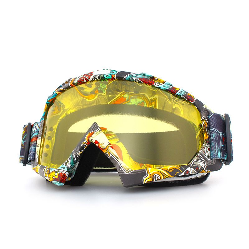 Motorcycle Dirt Bike Goggles, Motocross ATV Riding Goggles with Anti-Fog Lens