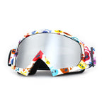 Motorcycle Dirt Bike Goggles, Motocross ATV Riding Goggles with Anti-Fog Lens