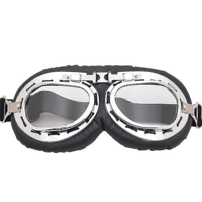 Motorcycle Motocross Goggles, Dirt Bike Riding Eyewear - Transparent