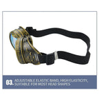 Steampunk Retro Motorcycle Goggles, Vintage Riding Cosplay Eyewear