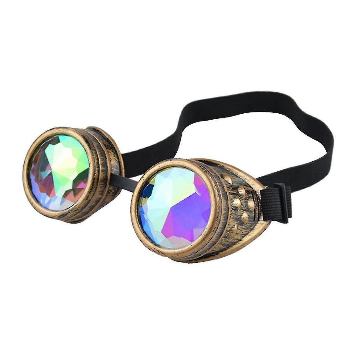 Steampunk Retro Motorcycle Goggles, Vintage Riding Cosplay Eyewear