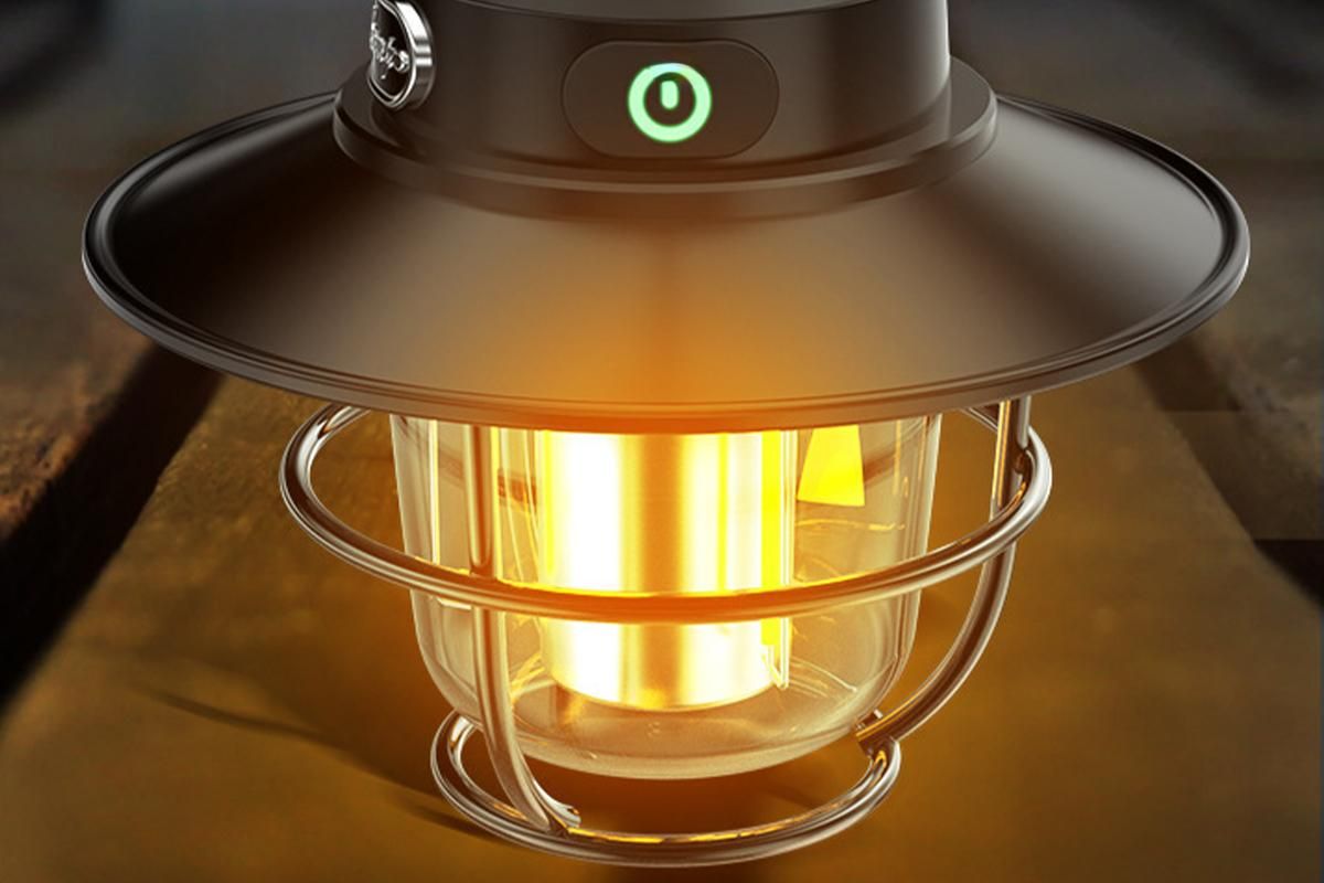 Portable Camping Light Waterproof LED Tent Lantern Rechargeable Outdoor Hanging Lamp
