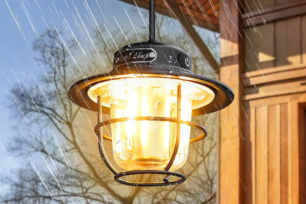 Portable Camping Light Waterproof LED Tent Lantern Rechargeable Outdoor Hanging Lamp