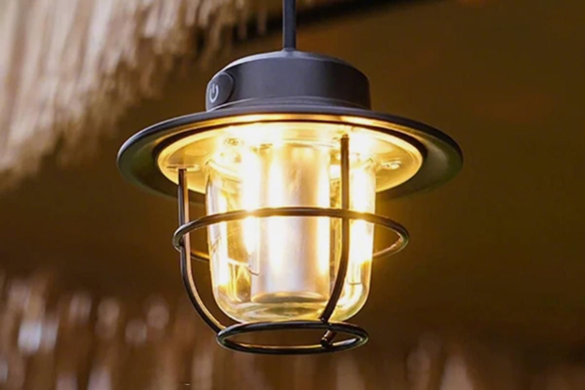 Portable Camping Light Waterproof LED Tent Lantern Rechargeable Outdoor Hanging Lamp