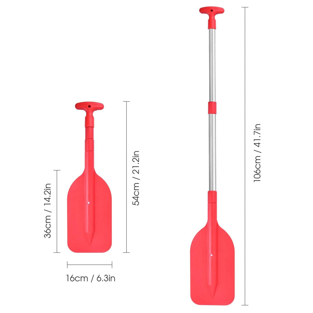 Collapsible Telescopic Mini Boat Paddle, Portable Adjustable Kayak Paddle Yellow