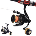Spinning Fishing Reel HE Series 5000 6000 7000 Size 12 Ball Bearings 10kg Drag - HE6000