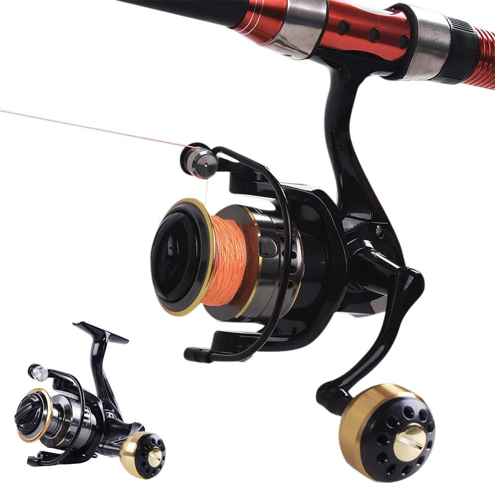 Spinning Fishing Reel HE Series 5000 6000 7000 Size 12 Ball Bearings 10kg Drag - HE7000