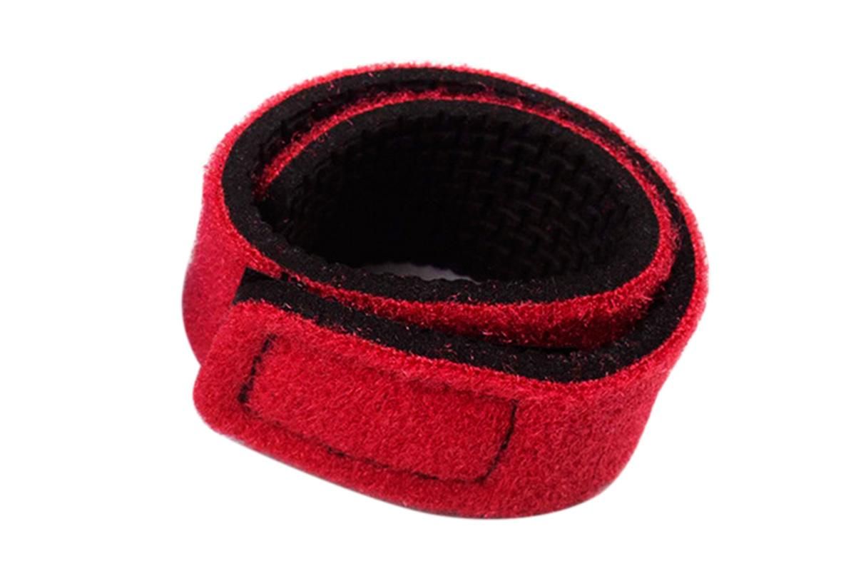 10Pcs Fishing Rod Straps Fishing Rod Clips for Casting Spinning Fly Rods - Red