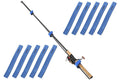 10Pcs Fishing Rod Straps Fishing Rod Clips for Casting Spinning Fly Rods - Blue