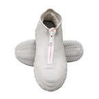 Waterproof Silicone Shoe Covers Reusable Overshoes - Light Gray - M