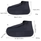 Waterproof Silicone Shoe Covers Reusable Overshoes - Light Gray - M