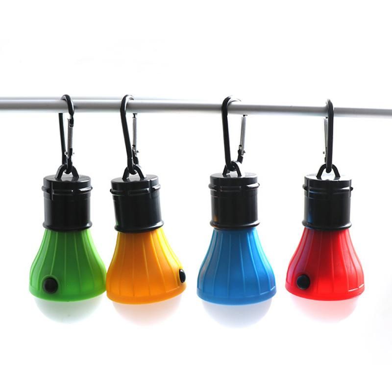 4Pcs Tent Light, Waterproof Led Portable Hook-Type Mini Camping Emergency Light, Black