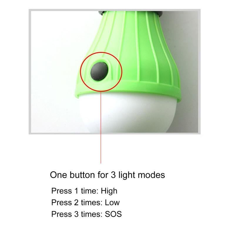 4Pcs Tent Light, Waterproof Led Portable Hook-Type Mini Camping Emergency Light, Black