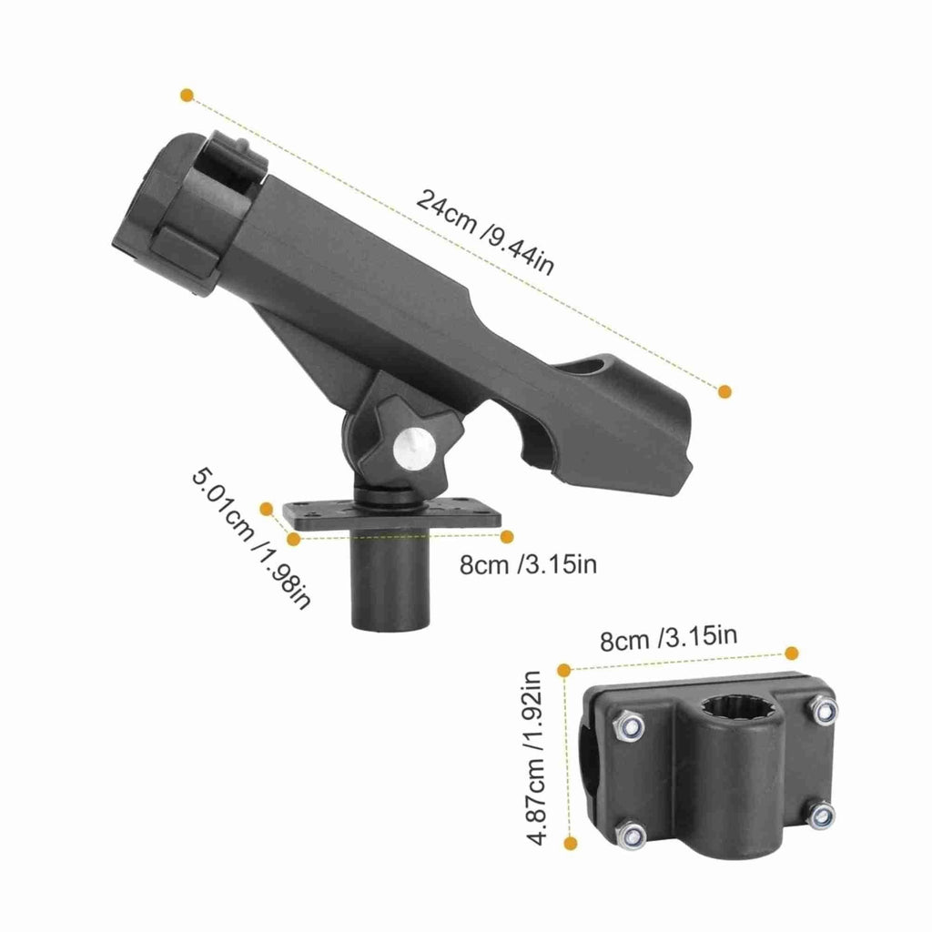 4pcs 360 Degree Fishing Rod Holder Rotatable Fishing Bracket Screws