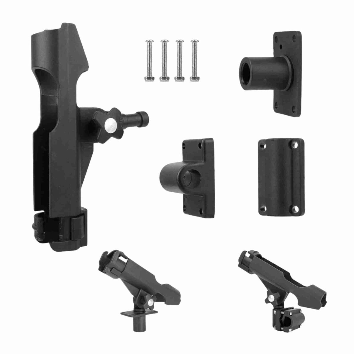 4pcs 360 Degree Fishing Rod Holder Rotatable Fishing Bracket Screws