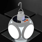 Outdoor Hiking Tent LED Solar Football Bulb Spotlights USB DC Rechargeable Portable Lantern Flashlight