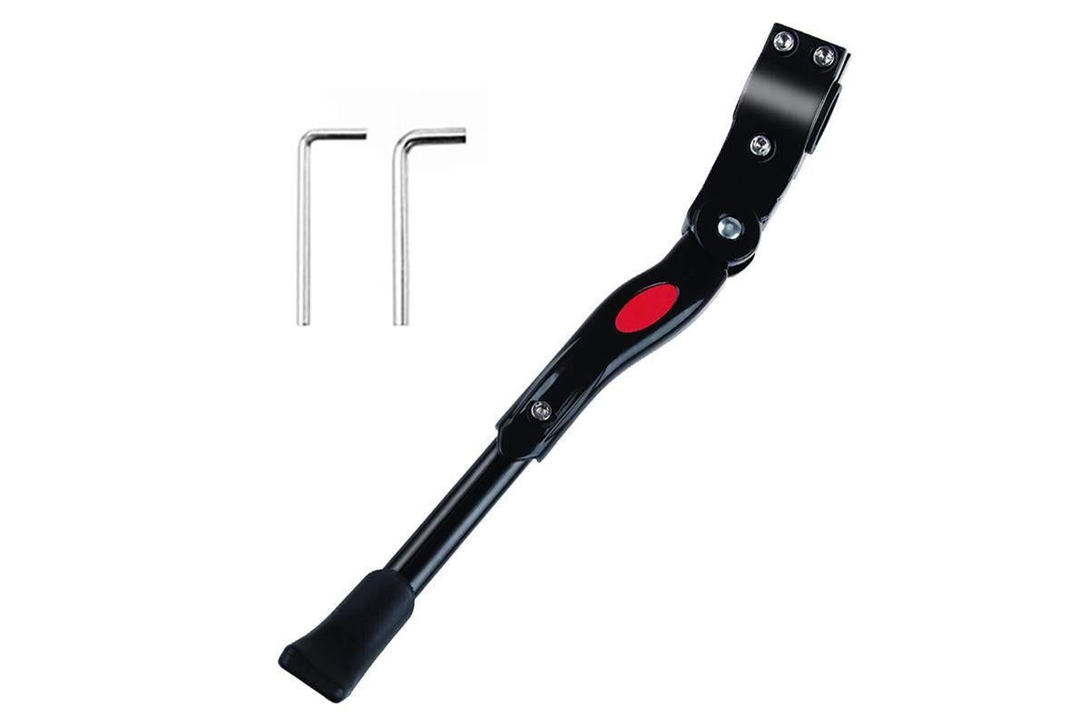 Adjustable Rear Bike Kick Stand Bicycle Mountain Bike Stand Kickstand Bicycle Road Mountain Cycling Rear Mount Side Stand Adjustable Alloy Replacement Kickstand for Mountain Bike