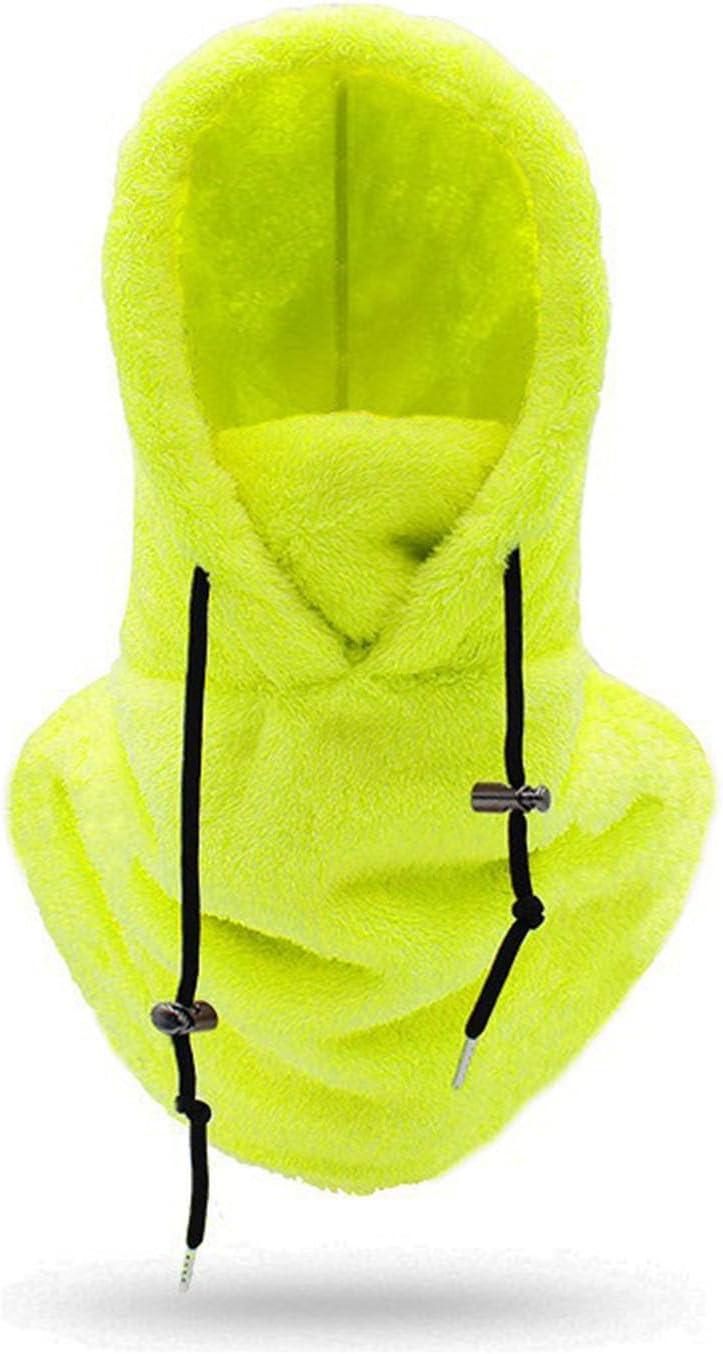 Ski Mask Winter Windproof Warm Uni Fleece Lined Face Cover Scarf (Green)