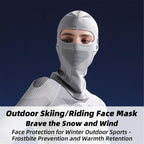 Ski Mask Winter Warm Head Cover for Men Cold Weather Motorcycle (Black)