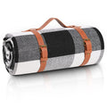 Outdoor Picnic Blanket Waterproof Mat Extra Wide Camping Tent Ground Sheet for Hiking and Outdoor Activities - Black L