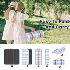 Outdoor Picnic Blanket Waterproof Mat Extra Wide Camping Tent Ground Sheet for Hiking and Outdoor Activities - Sky Blue S