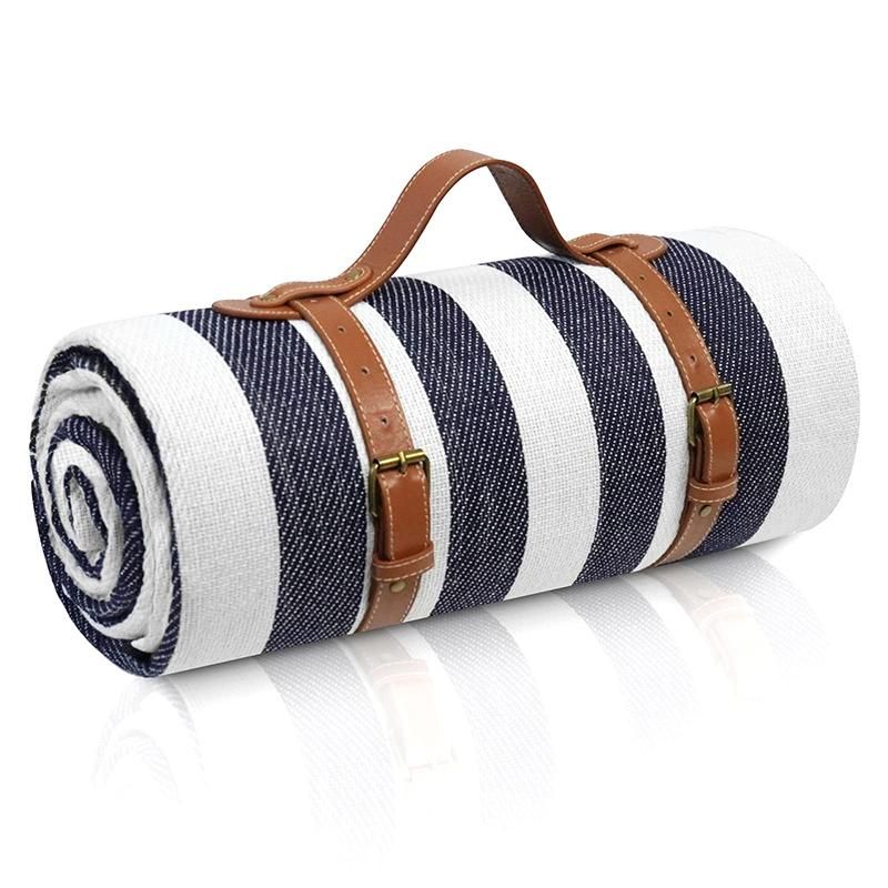 Outdoor Picnic Blanket Waterproof Mat Extra Wide Camping Tent Ground Sheet for Hiking and Outdoor Activities - Sky Blue S