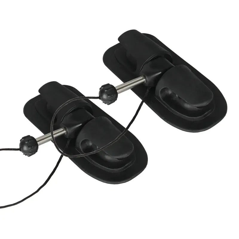 2pc Oar Holder Paddle Lock Support for Inflatable Boat Dinghy Raft Steel Beam Cross Paddle Hole 10mm All Direction