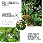 6Pcs Camping Tent Stakes 28cm Stainless Steel Canopy Tent Pegs Garden Ground Nail Beach Awnings Hammock Trampoline Accessories