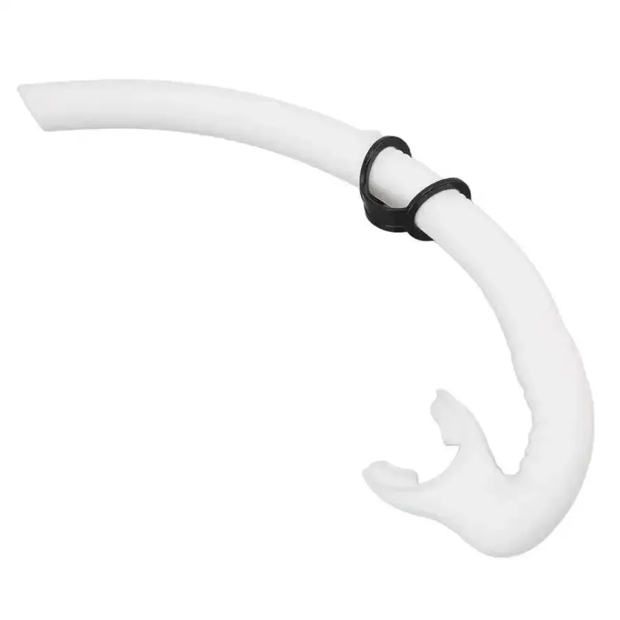 Diving Snorkel Foldable Mouthpiece Silicone Freediving Snorkel for Spearfishing Swimming Snorkeling Diving Accessory - Black