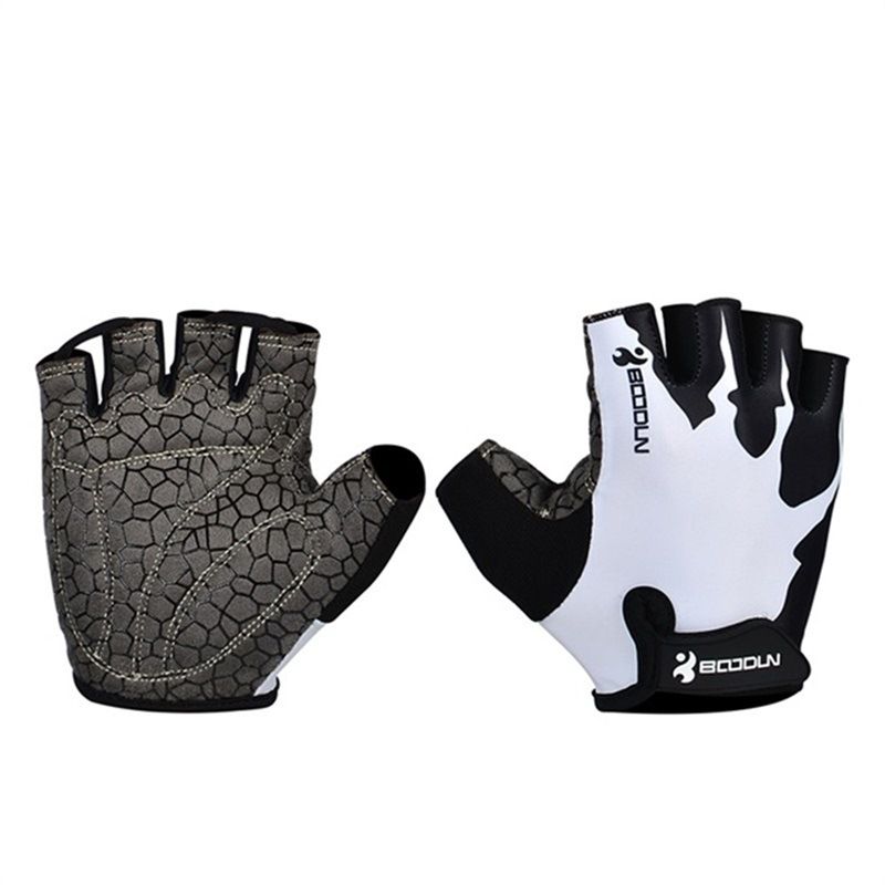 Boodun Cycling Gloves Lycra Mountain Bike White XXL