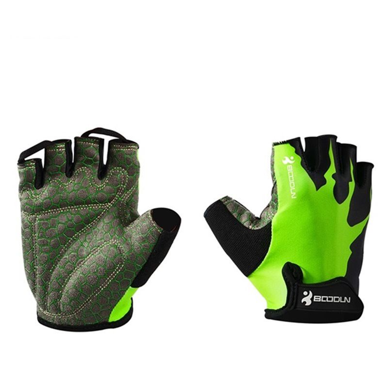 Boodun Cycling Gloves Lycra Mountain Bike Green S