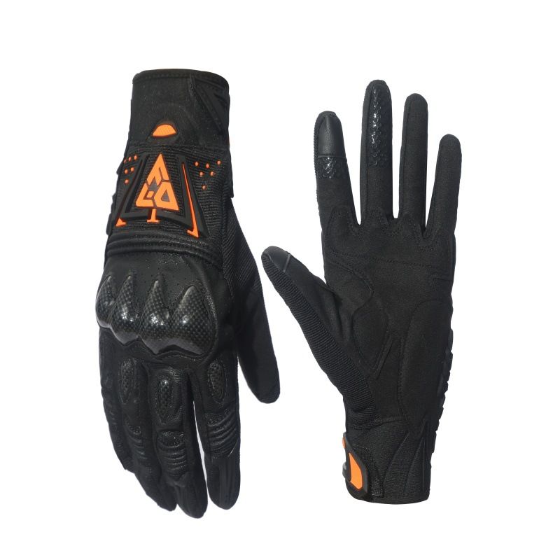 FISD Cycling Gloves Carbon Fiber Touch Screen Full. Red M