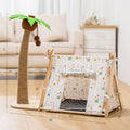 Lailey Cat Coconut Tree Climbing Frame Sisal Post Coconut Tree Tent Nest-Small House